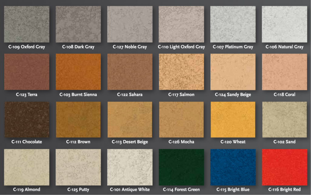 Cemstone Colored Concrete Chart